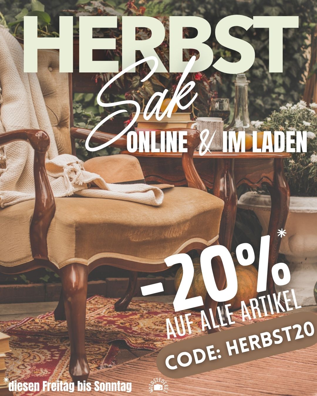 🍁HERBST BLITZSALE 🍁 20 % Rabatt auf unser gesamtes Sortiment! 🤩 Jetz