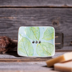 Alternative view of Seifenschale - Keramik - Laubblätter